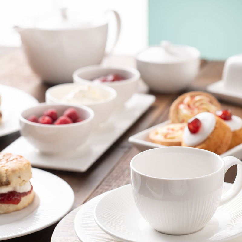 Belleek Living Erne Teaset - Teapot, Cream and Sugar