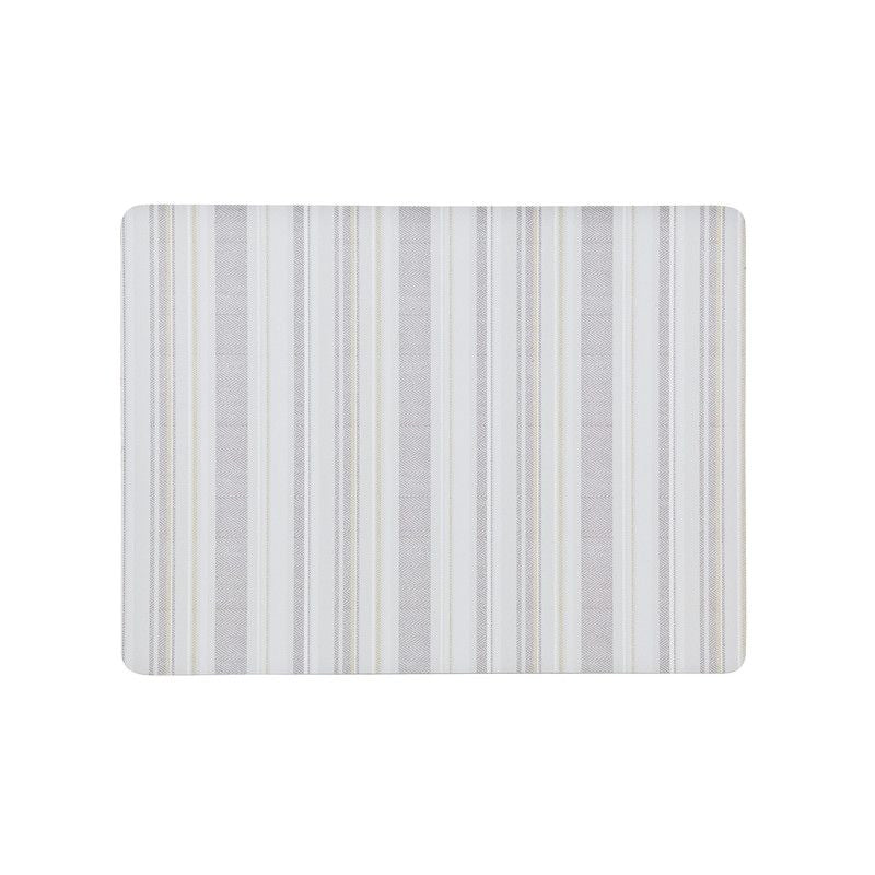 Denby Cream Stripe Placemats Set of 6 cork backed
