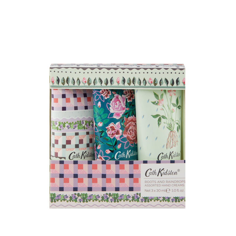 Cath Kidston Roots & Raindrops Assorted Hand Creams 3 x 30ml