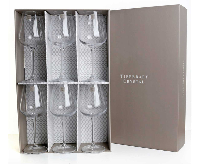 Tipperary Crystal Vertical Cut Wine Glasses