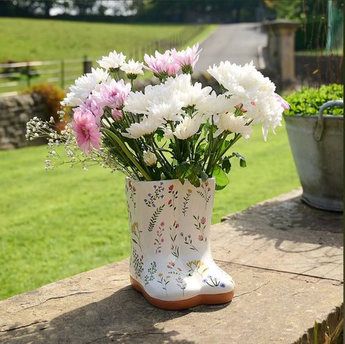 WID The Cottage Garden Ceramic Floral Wellies