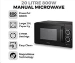 Tower 20L 800W Manual Microwave