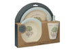 KC Creative Tops Visit A Farm Duck 5 Piece Kids Pressed Bamboo Dinner Set