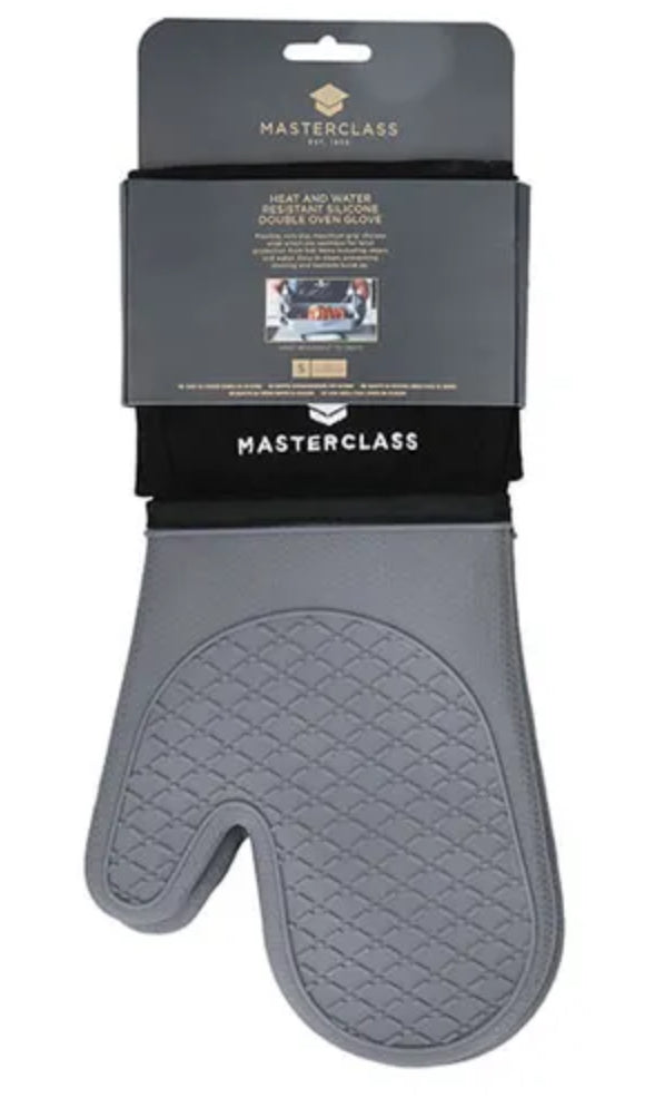 KC Oven Glove Double Silicone Grey