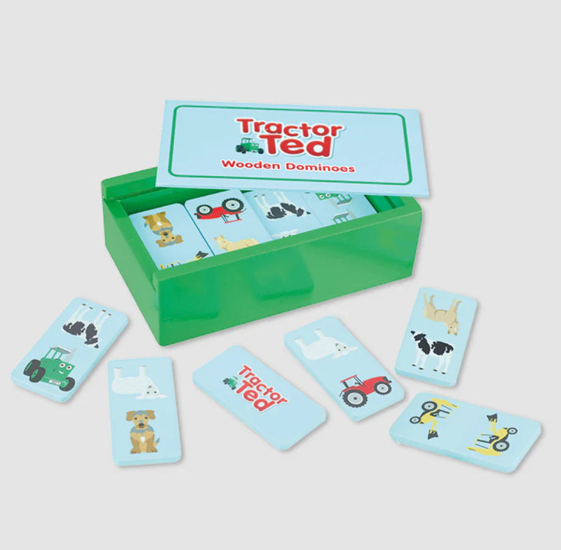 TRACTOR TED WOODEN FARM DOMINOES