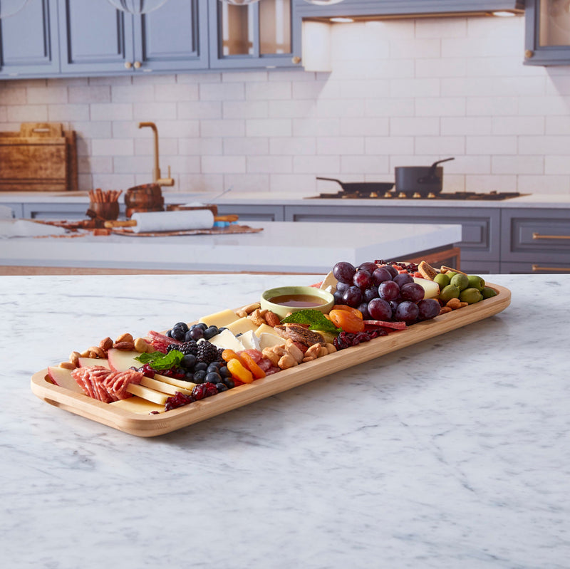 KC Farberware Build-a-Board Bamboo Platter, 17.5 x 56CM