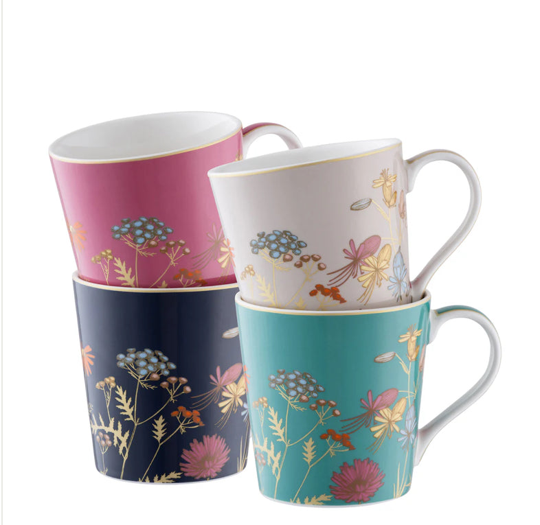 Belleek Golden Meadow Mugs