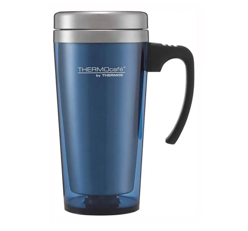Thermos Thermo Cafe Translucent Travel Mug Blue 420ML
