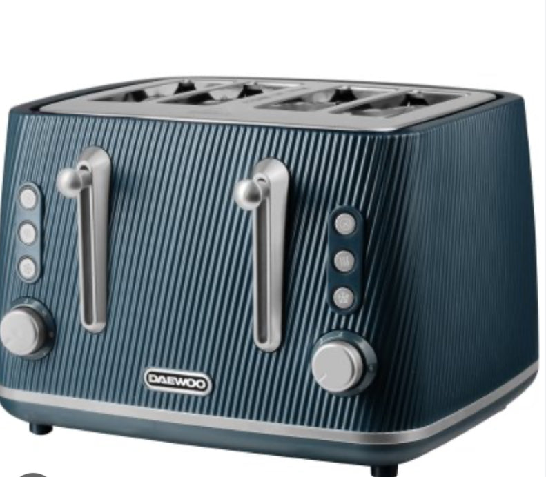 Daewoo Cascade 4 Slice Toaster Navy