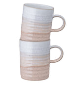 Denby Kiln Coral Set of Two Mugs