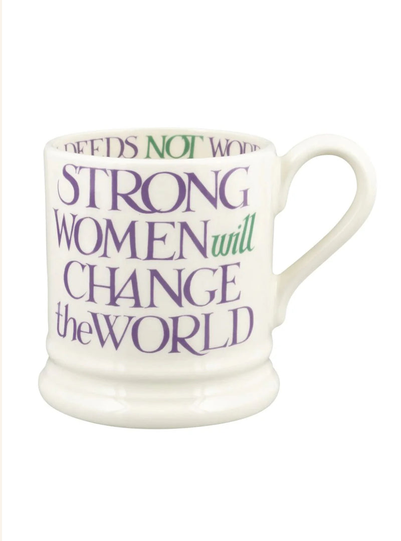 Emma Bridgewater Purple Toast Change Our World 1/2 Pint Mug