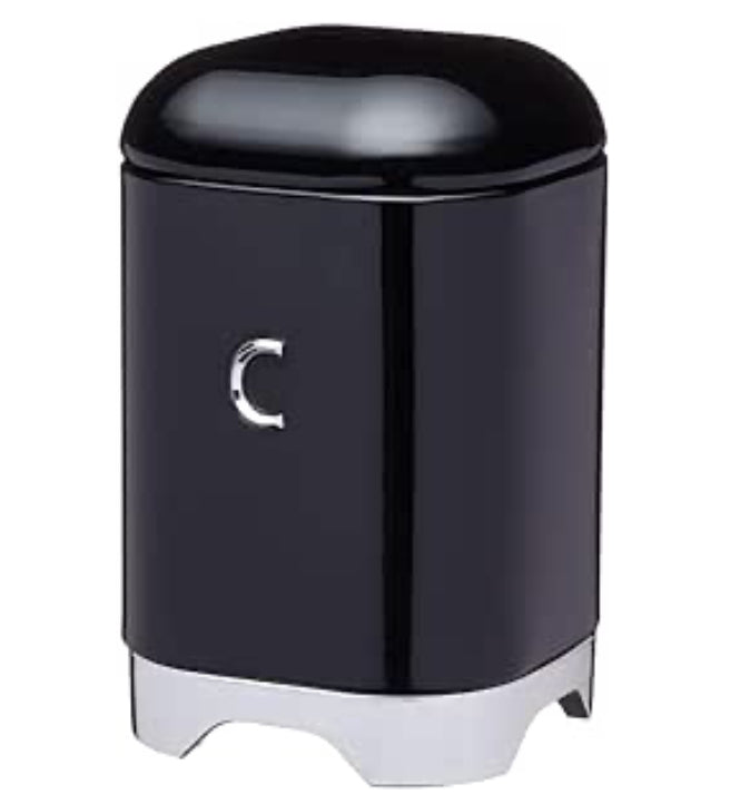 KC Lovello Coffee CanisterBlack