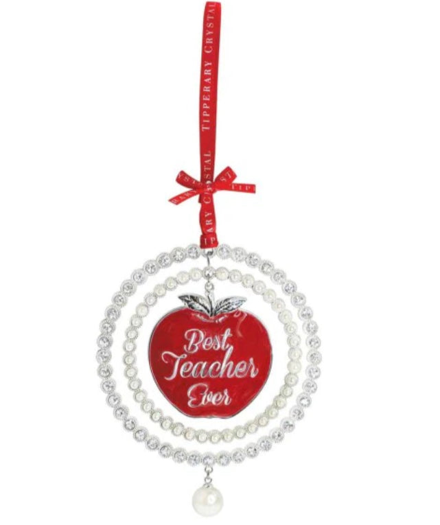 Tipperary Crystal Pearl Teachers Christmas Decoration