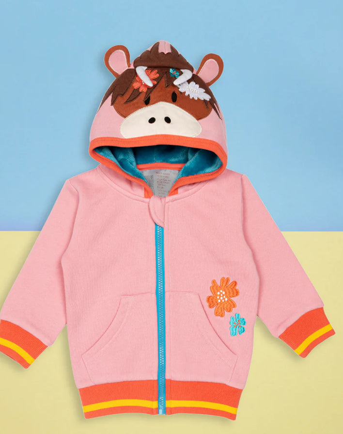 Blade & Rose Bonnie Highland Cow Hoodie 2-3 years