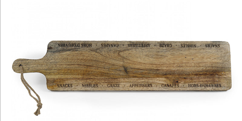 SIL Etched Canapés Board 70x16