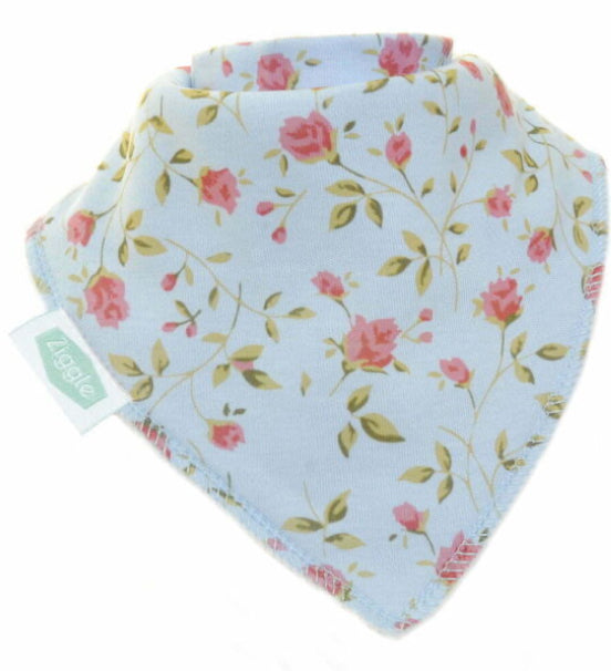 Ziggle Vintage Blue Rose Bib FUN0176