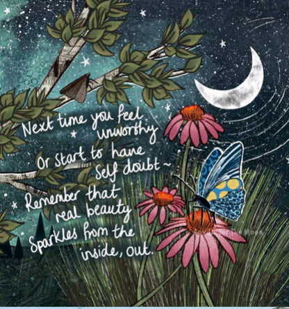 Fox Under The Moon Real Beauty Card
