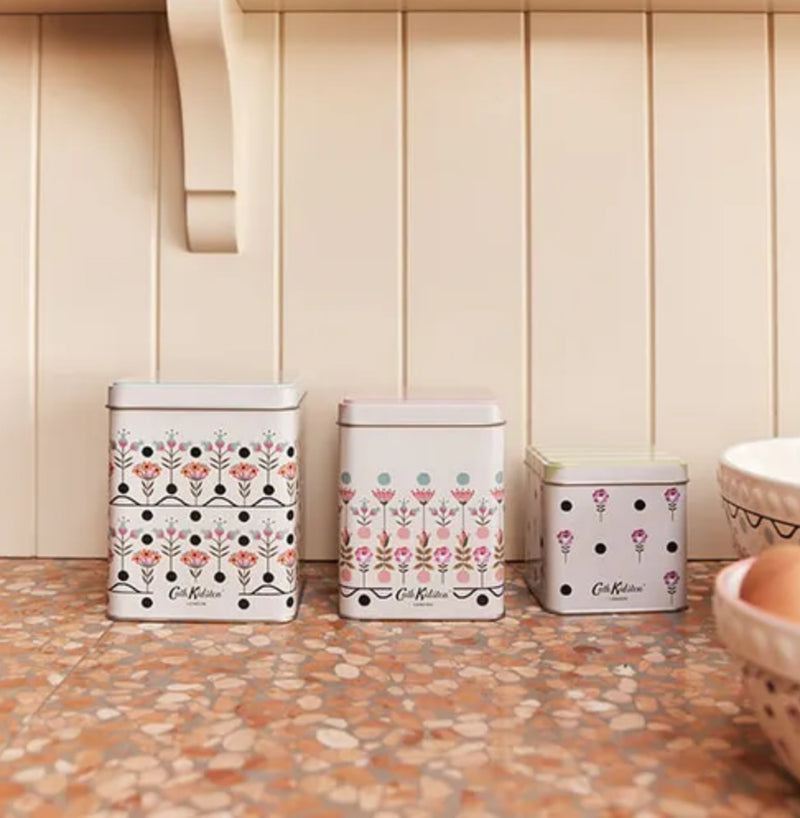 Cath Kidston Stacking Storage Tins 3pk