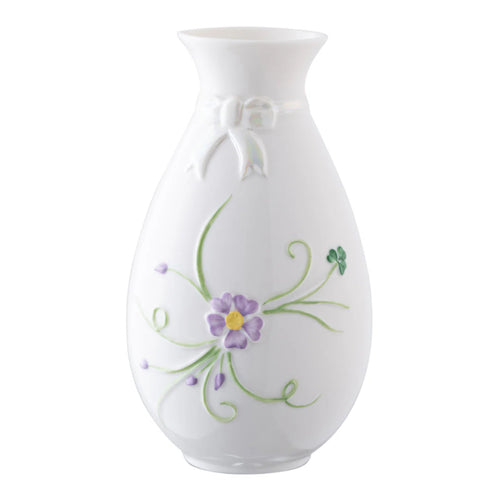 Belleek Ribbon Spill Vase