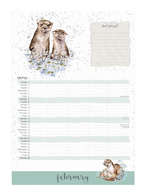 Wrendale 2026 The Country Set Family Calendar