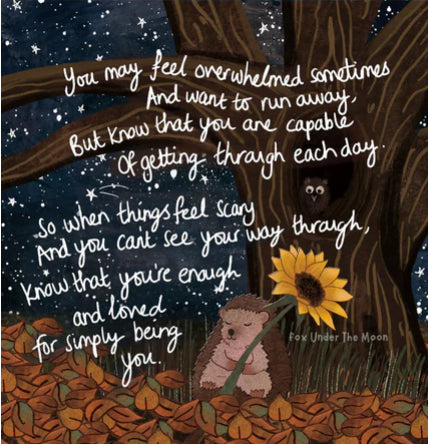 Fox Under The Moon Being You Card