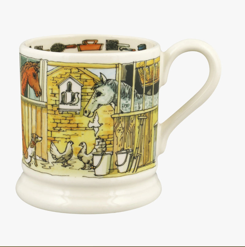Emma bridgewater down at the stables 1/2 pint mug