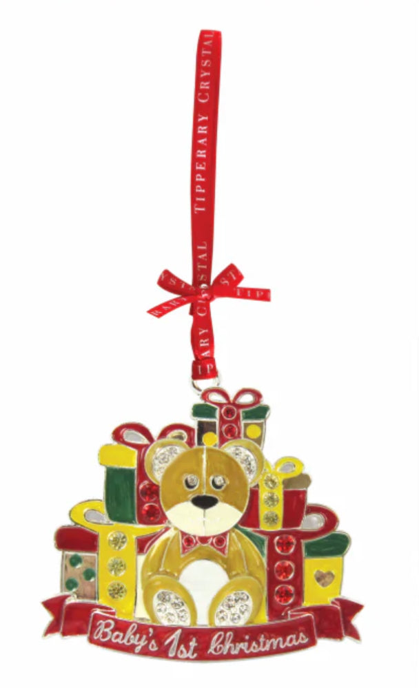 Tipperary Crystal Sparkle Baby's First Christmas Decoration