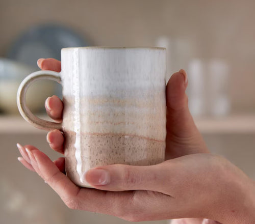 Denby Kiln Coral Ridged Mug