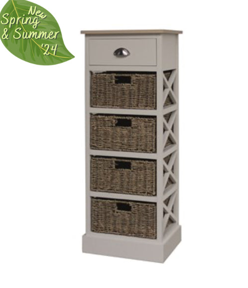 Straits Linen 4 Basket Storage 108cm