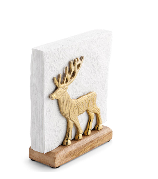 Ambiente Napkin holder Reindeer gold