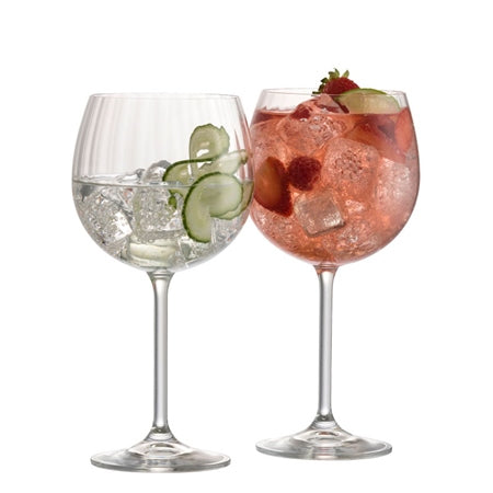GALWAY CRYSTAL SET OF 2 GIN/TONIC GLASSES