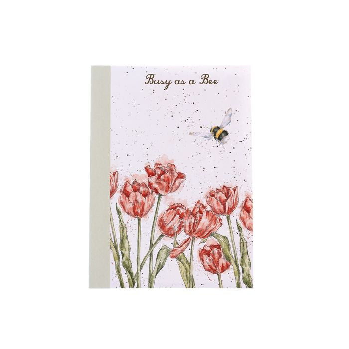 Wrendale A6 Bee Notebook - Flight of the Bumblebee (Red)