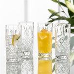 GALWAY CRYSTAL RENMORE HIBALL GLASS SET OF 4