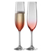 Galway Crystal Erne Flute Set of 2 Blush