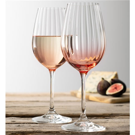 Galway crystal Erne Wine Set of 2 Blush