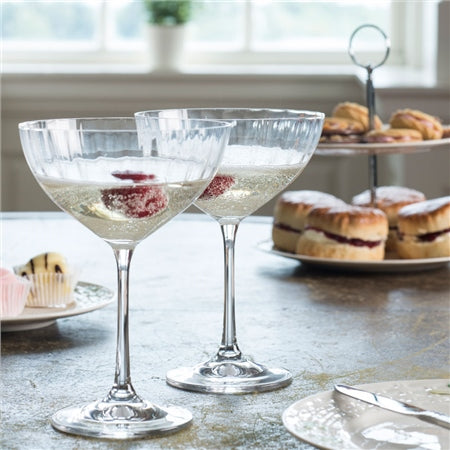 Galway Erne Champagne Saucer Set of 2