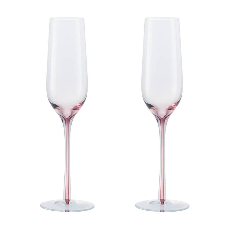 Denby Colours Champagne Flutes (Pink) Set of 2
