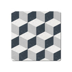 Denby Grey Geometric Square Placemats Set Of 6