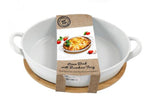 SIL 37x24 Round Baker With Bamboo Tray