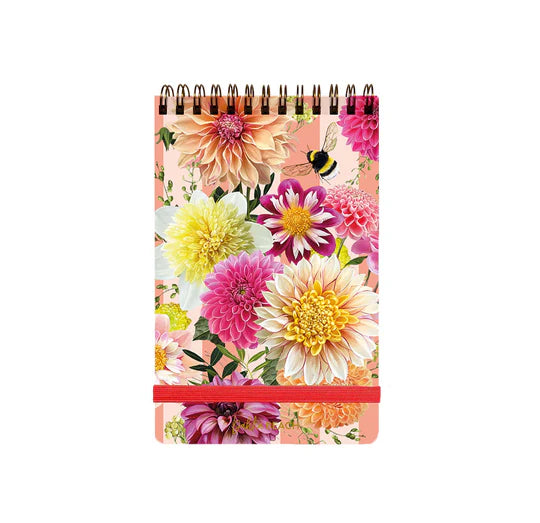 Lola Designs Dahlia Beach Top Spiral NotePad With Elastic Closure