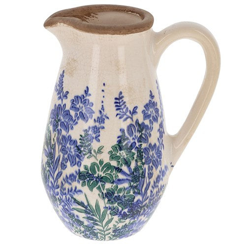 JD Indigo Garden Pitcher Vase