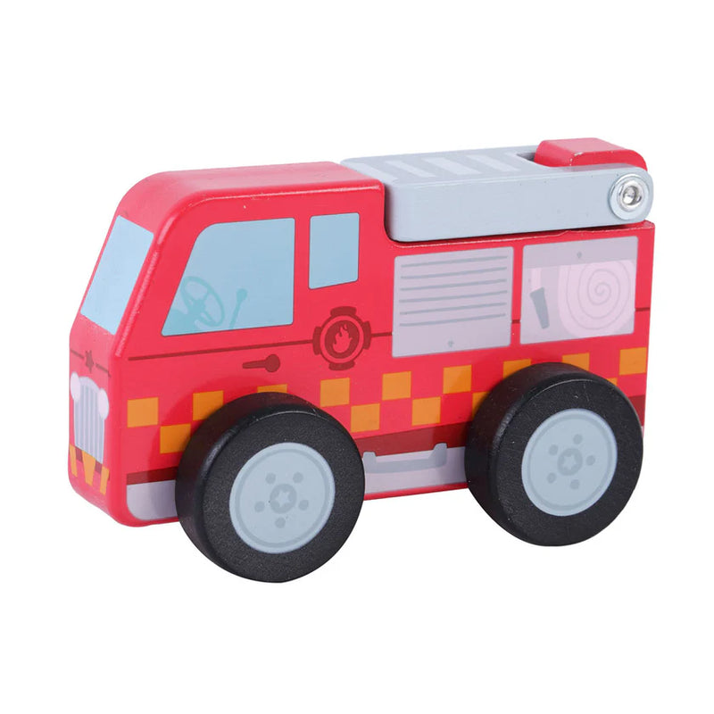 Inside Out Toys Push Along Fire Engine