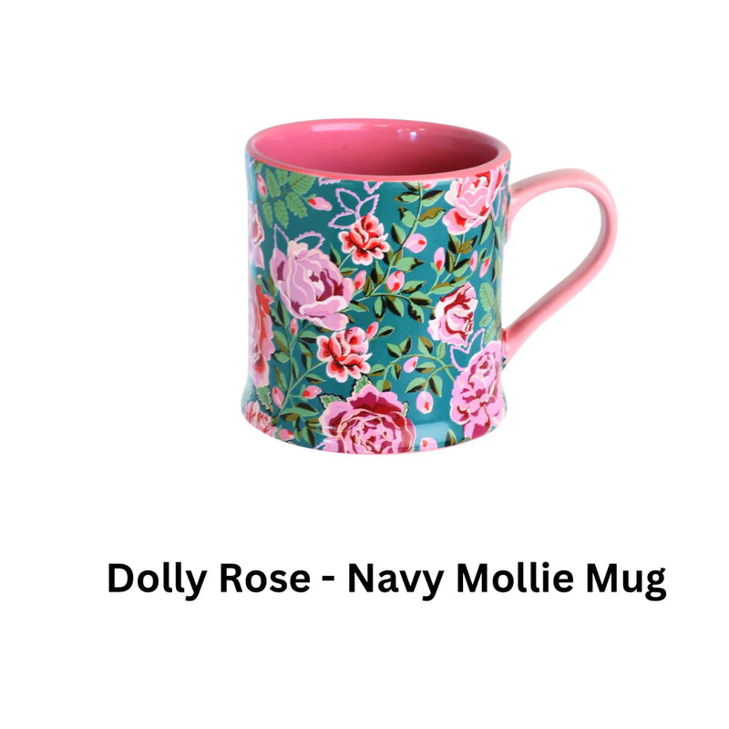Cath Kidston Dolly Rose Navy Mollie Mug