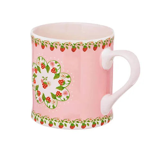 Cath Kidston Strawberry Border Pink Mollie Mug