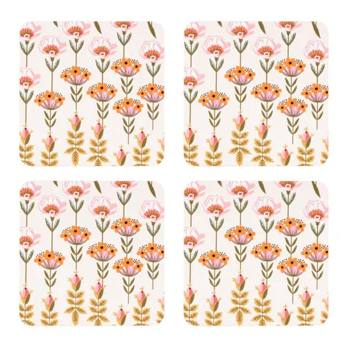 Cath Kidston Painted Table Square Coasters 4PK