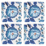 Cath Kidston Strawberry Garden Blue 4PK Coaster