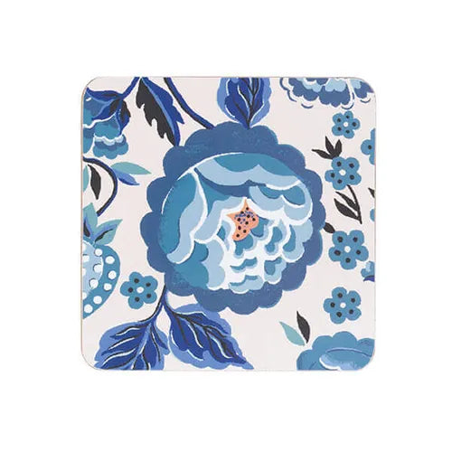 Cath Kidston Strawberry Garden Blue 4PK Coaster