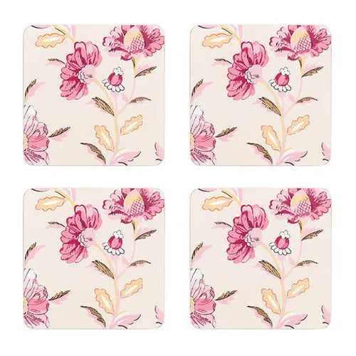 Cath Kidston Friendship Gardens 4PK cream Coaster