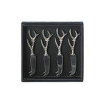 Selbrae House 4 Mini Cheese Knives - Antler