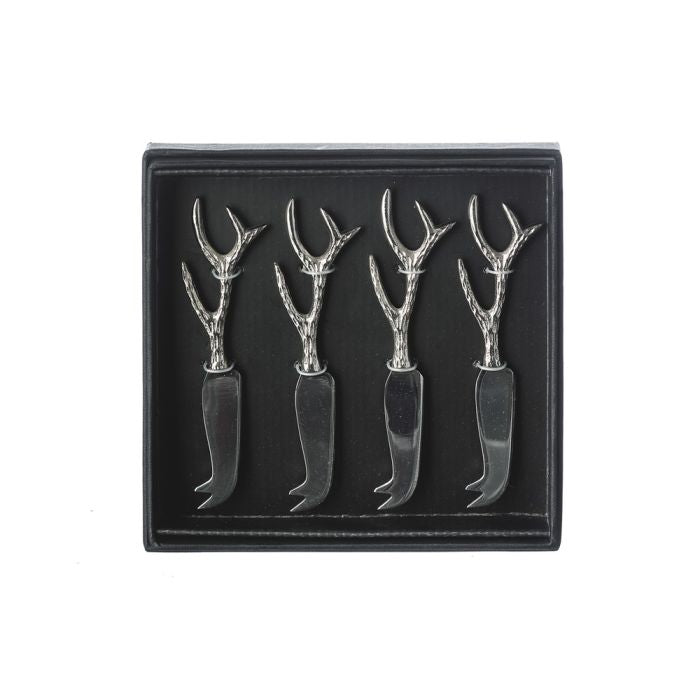 Selbrae House 4 Mini Cheese Knives - Antler